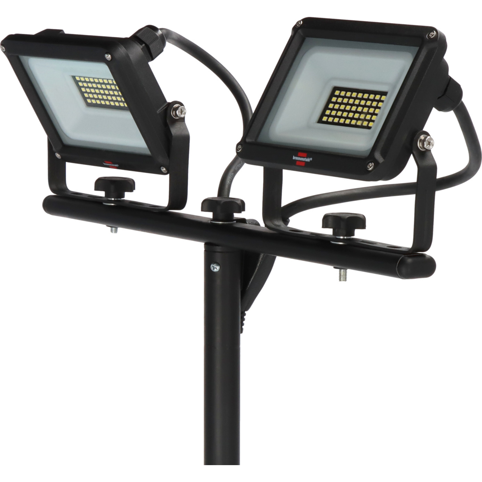 2 Projecteurs LED JARO 6060 T avec trépied 4800lm 2x20W 3m H07RN-F3G1,0 IP65 BRENNENSTUHL - 1171250444