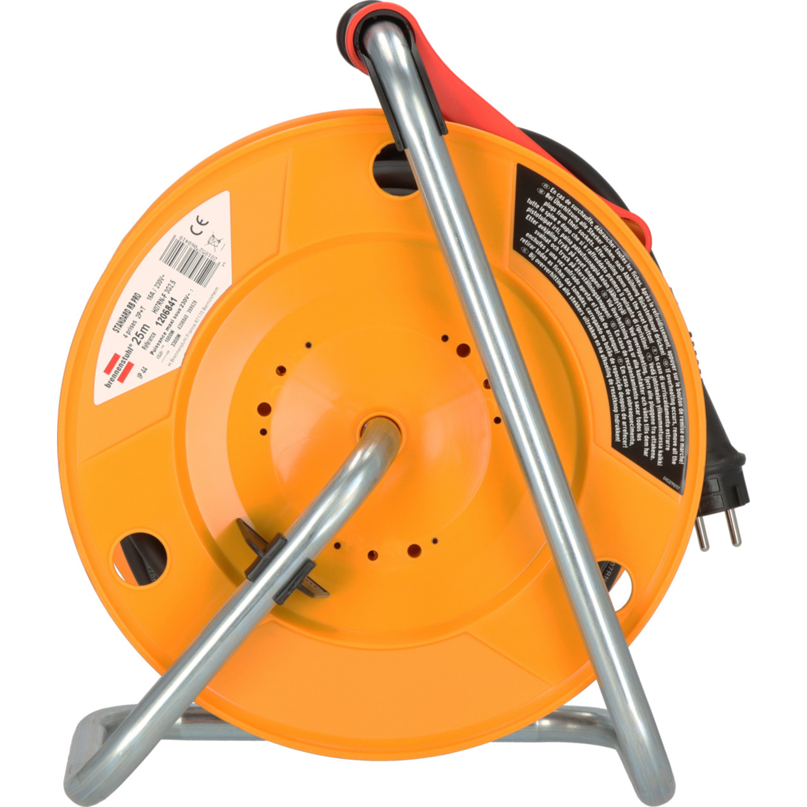 Enrouleur de câble Standard RB PRO 40m de câble H07RN-F 3G1,5 IP44 BRENNENSTUHL - 1206831