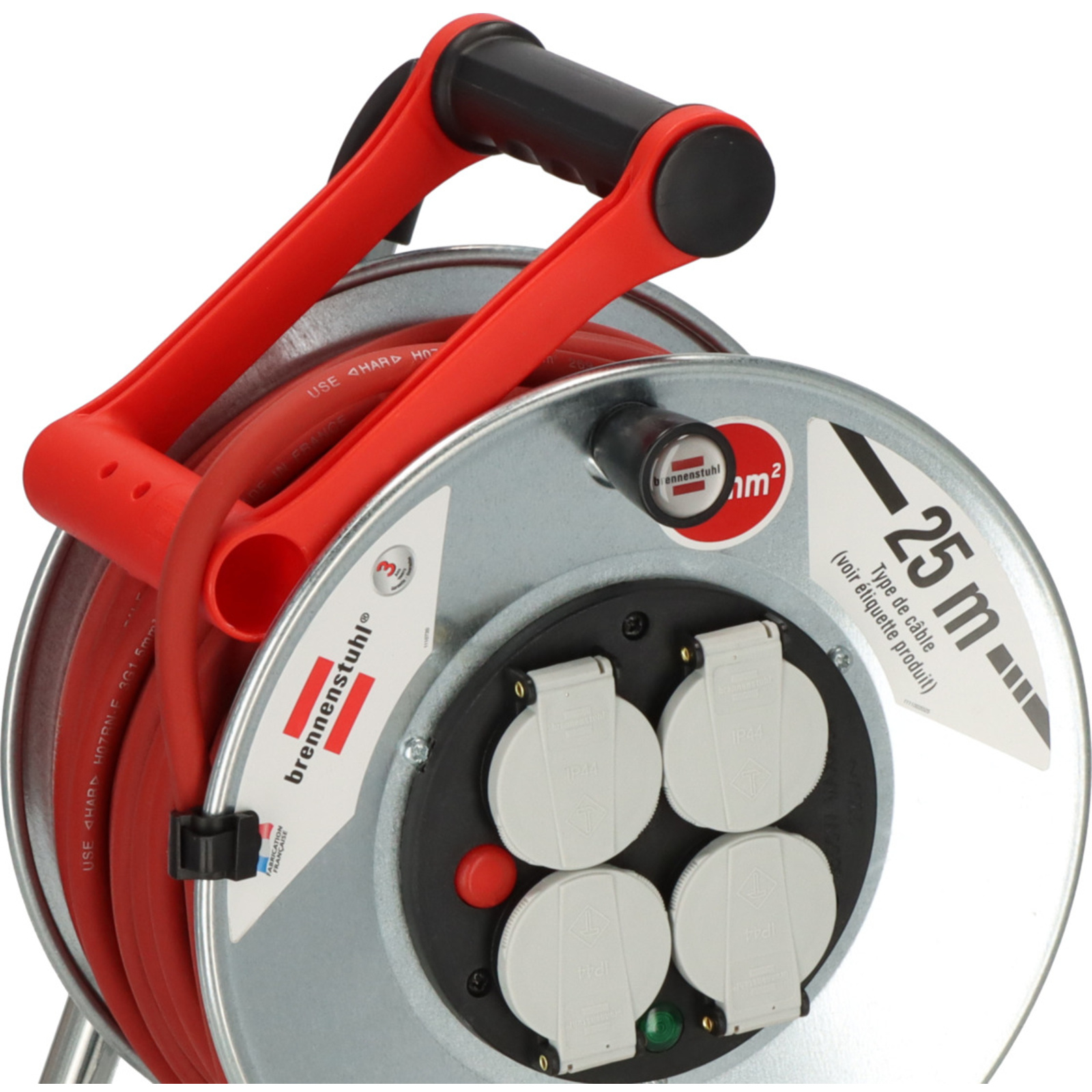 Enrouleur de câble SILVER-S Professional 25m H07RN-F 3G1,5 IP44 BRENNENSTUHL - 1207921