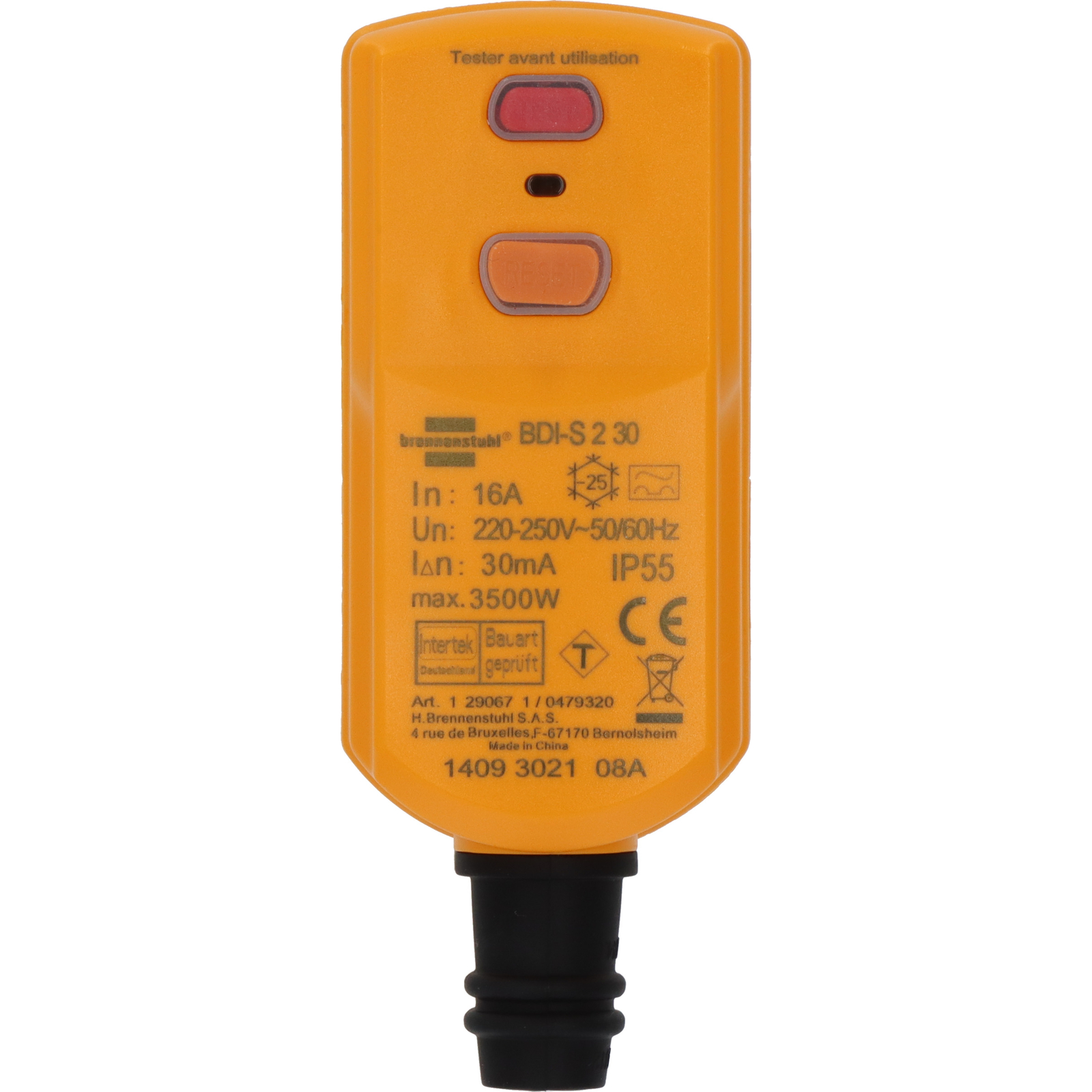 Enrouleur de câble Standard FD PRO 30mA 40m H07RN-F 3G2,5 IP44 BRENNENSTUHL - 1239121