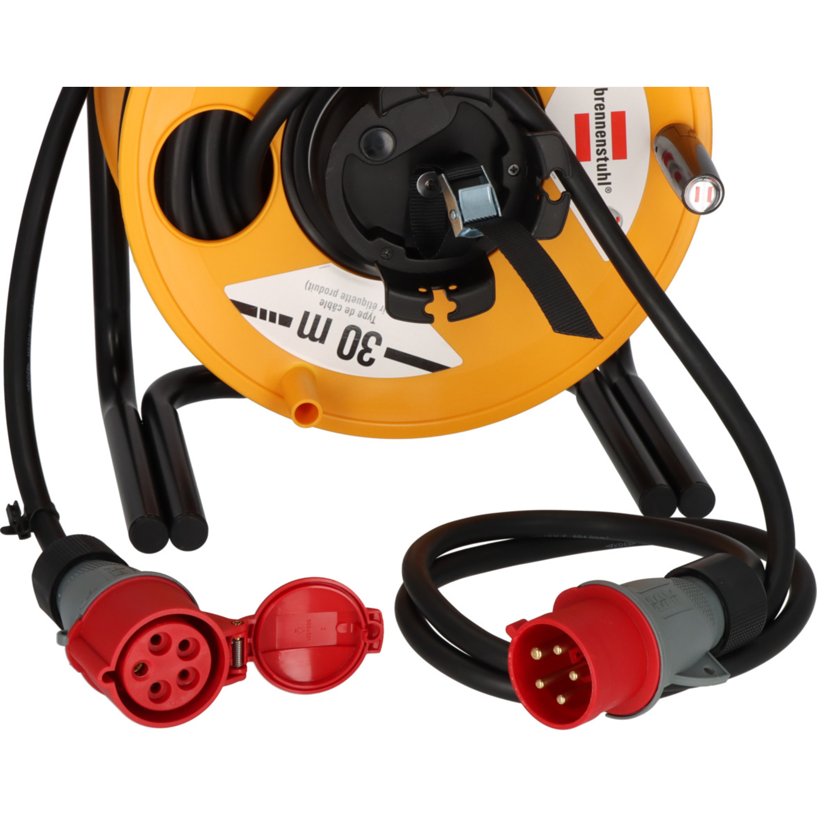 Enrouleur de câble Maxi Garant CEE 32A/415V 30m H07RN-F 5G4,0 IP44 BRENNENSTUHL - 1243361