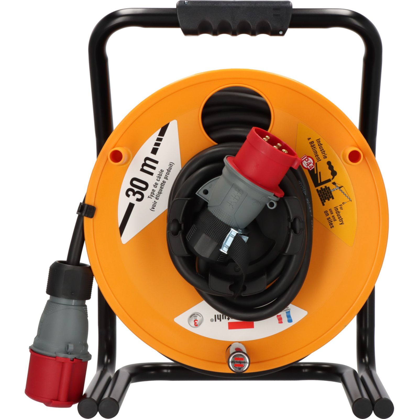Enrouleur de câble Maxi Garant CEE 32A/415V 30m H07RN-F 5G4,0 IP44 BRENNENSTUHL - 1243361