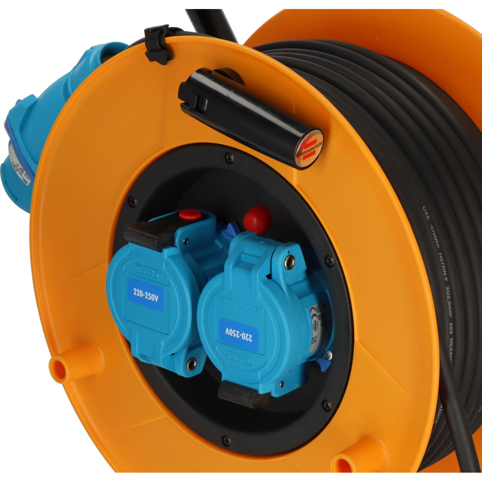 Enrouleur de câble SP25-25/2M avec connecteurs MARECHAL CEE 30A/230V 25m H07RN-F BRENNENSTUHL - 1243541