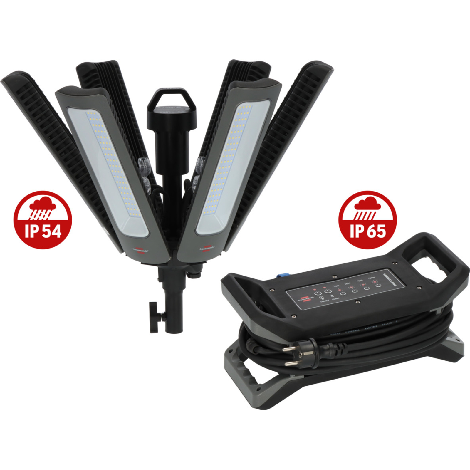 Projecteur LED 360° R42050 BT Professional 6,7m H07RN-F2x1,0 + 3,3m H05RN-F 2x1 BRENNENSTUHL - 9171410180
