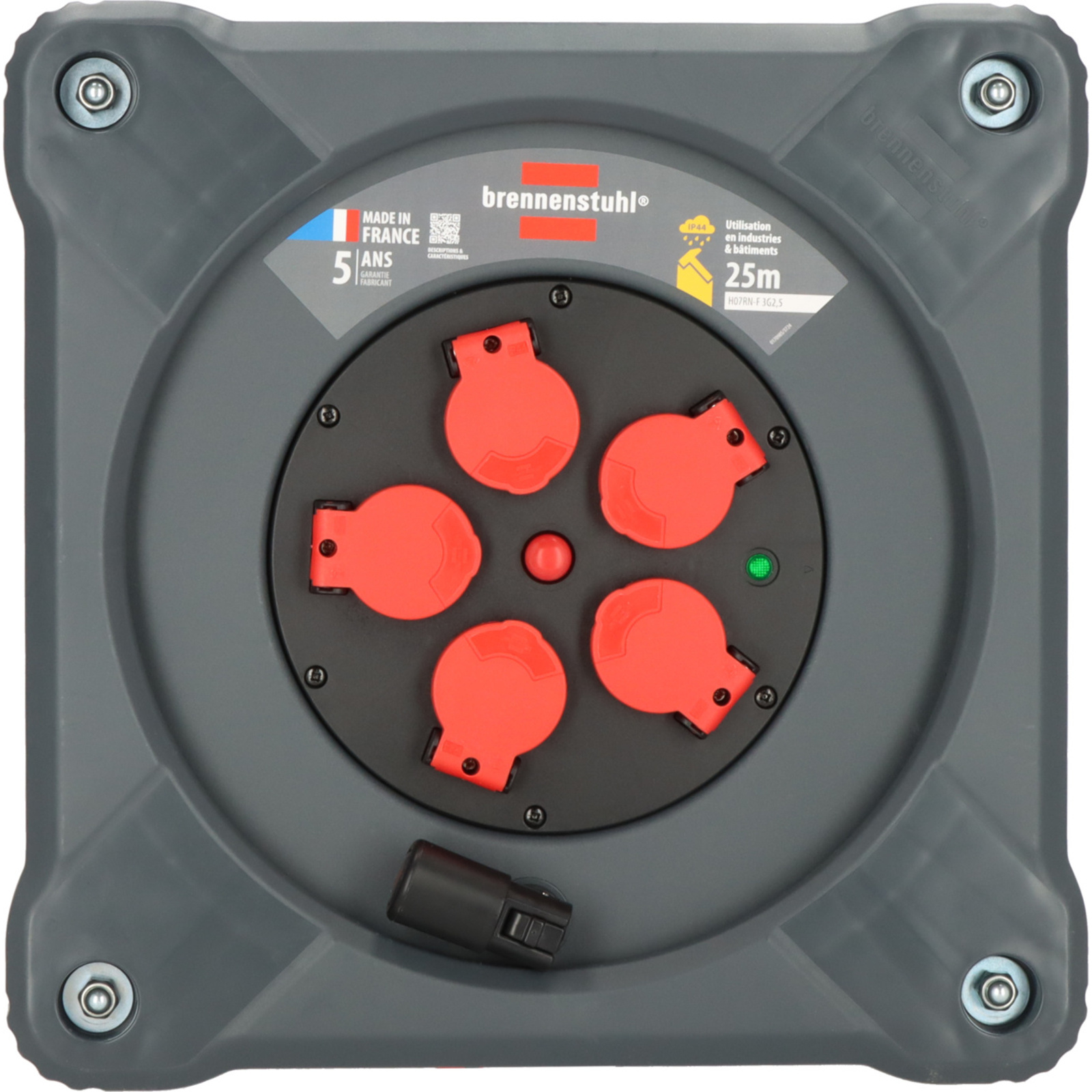 Enrouleur de câble KA 2201 5 Professional 25m H07RN-F 3G2,5 IP44 BRENNENSTUHL - 9202251110