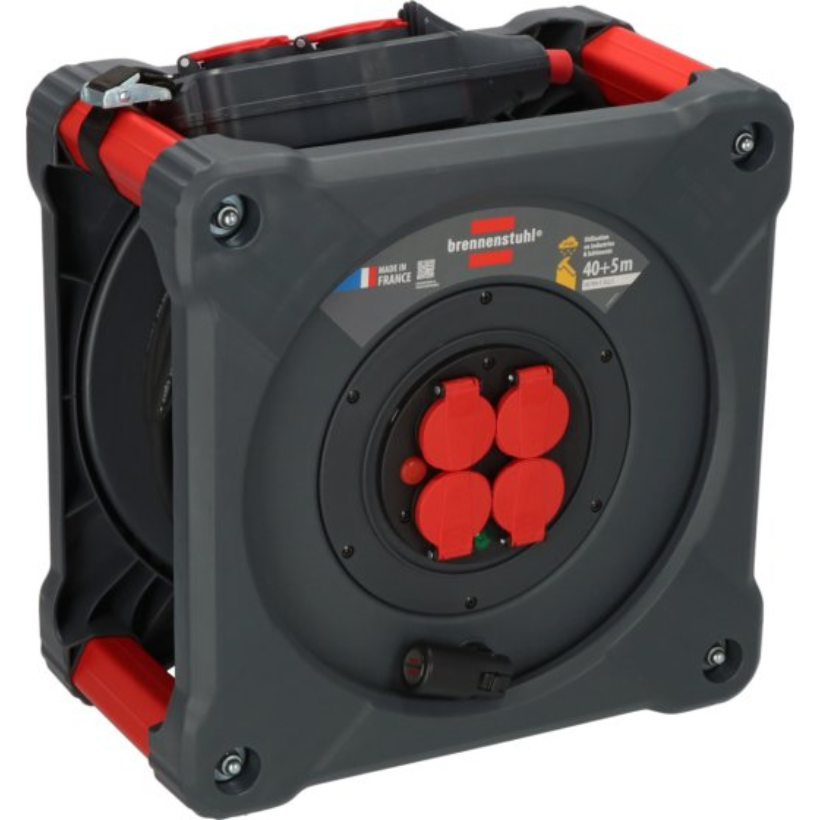 Enrouleur de câble avec Powerblock KC 4201 4+4 Professional 40+5m H07RN-F 3G2,5 BRENNENSTUHL - 9212451110