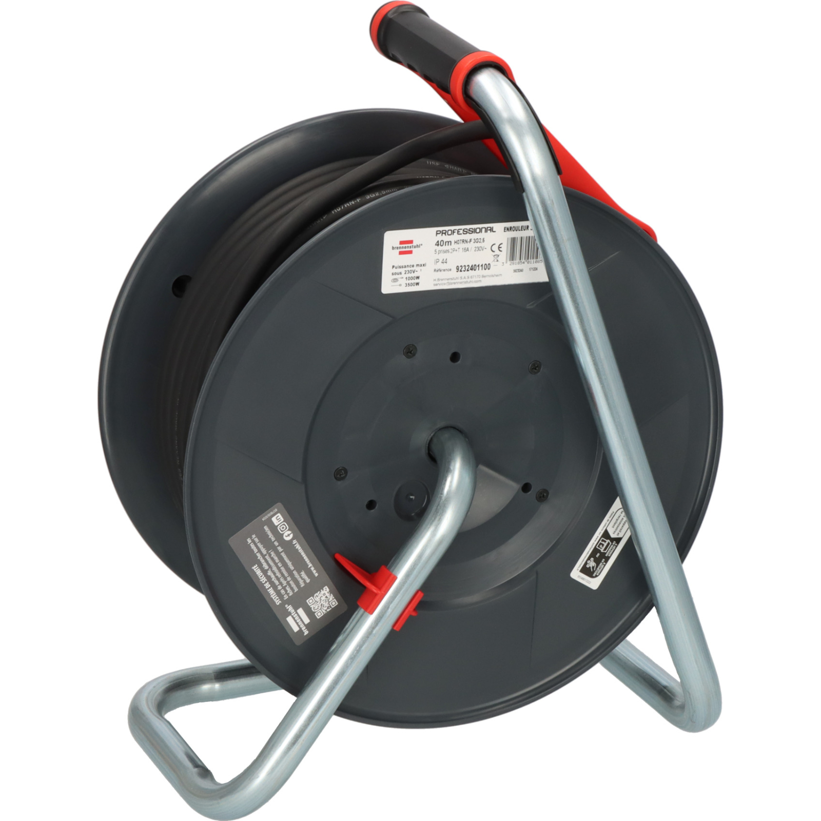 Enrouleur de câble 320 KU 4201 Professional 40m H07RN-F 3G2,5 IP44 BRENNENSTUHL - 9232401100