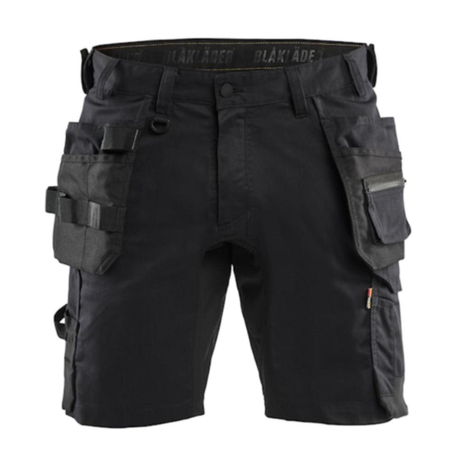 Short + casquette Blaklader noir 1752 stretch 2D avec poches flottantes artisan