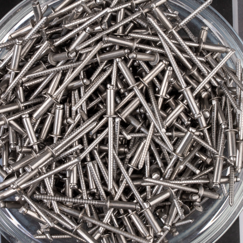 500 rivets standards à inox A2/inox A2 à tête plate à Ø3,2x10mm - SCELL-IT - BTD3210