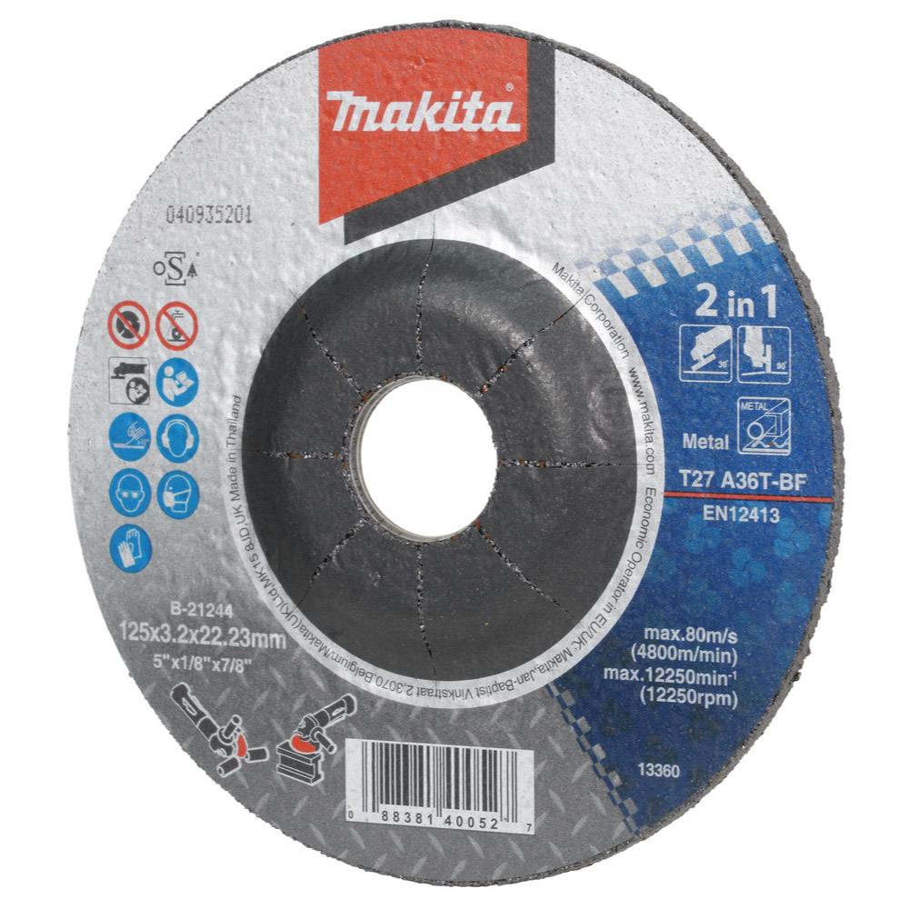 MEULE MET 125X3,2 A36T - MAKITA - B-21244