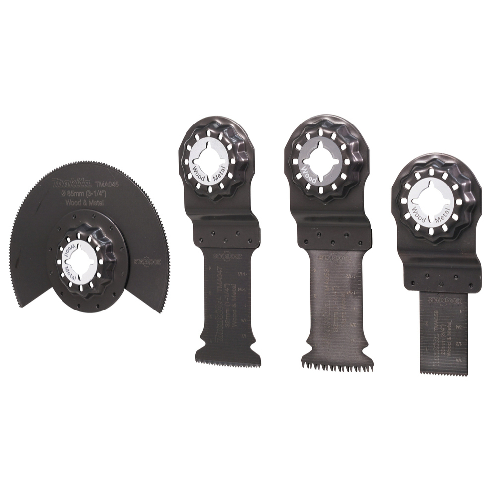 KIT BOIS/METAL STARLOCK 4PCS TMA045/047/053/058 - MAKITA - B-67480