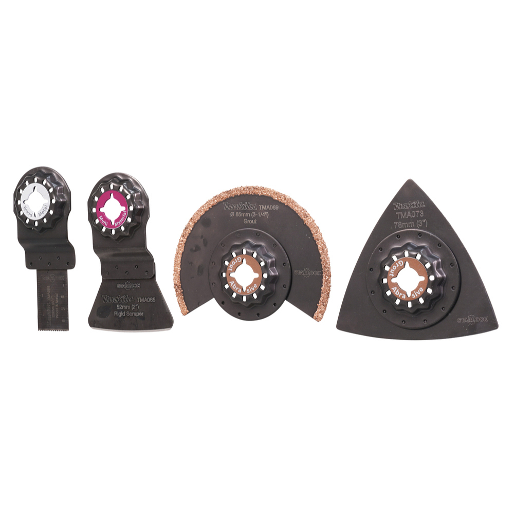 Ensemble 4 accessoires pour carrelage STARLOCK - MAKITA - B-67496