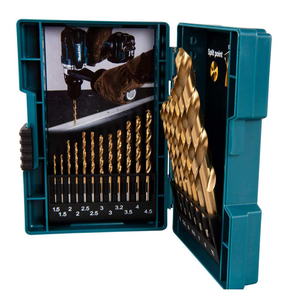 COFFRET 19 FORETS METAL HSS-TIN MAKITA - B67795