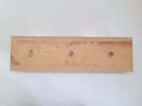 Contre lame de godet centrale reversible 3 trous en 1 1/4