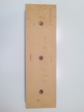 Contre lame de godet centrale reversible 3 trous en 1