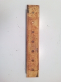 Contre lame de godet centrale reversible 6 trous en 3/4