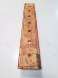Contre lame de godet centrale reversible 6 trous en 3/4