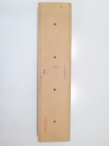 Contre lame de godet centrale reversible 4 trous en 7/8