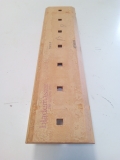 Contre lame de godet centrale reversible 7 trous en 7/8