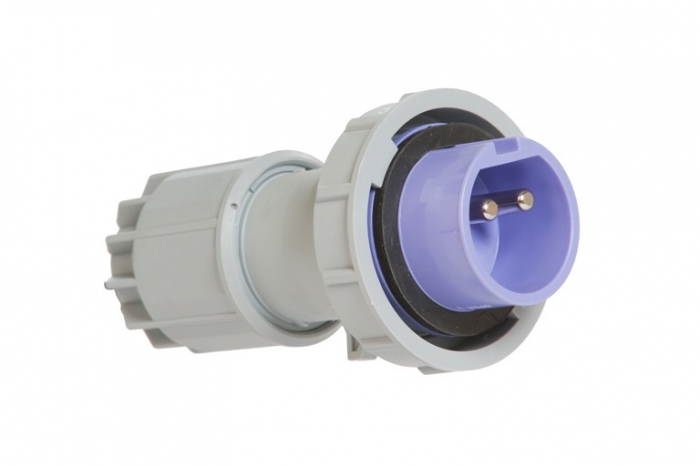 Fiche mâle 24V 2P 16A IP67-CEBA-P17M2B1624PIP67