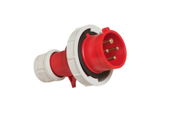 Fiche mâle 415V 3P+T 16A IP67-CEBA-P17M4B16TIP67