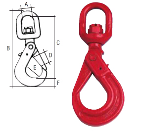 CROCHET DE SECURITE A EMERILLON CSE 8T COBALTIX - MCOCE6.3