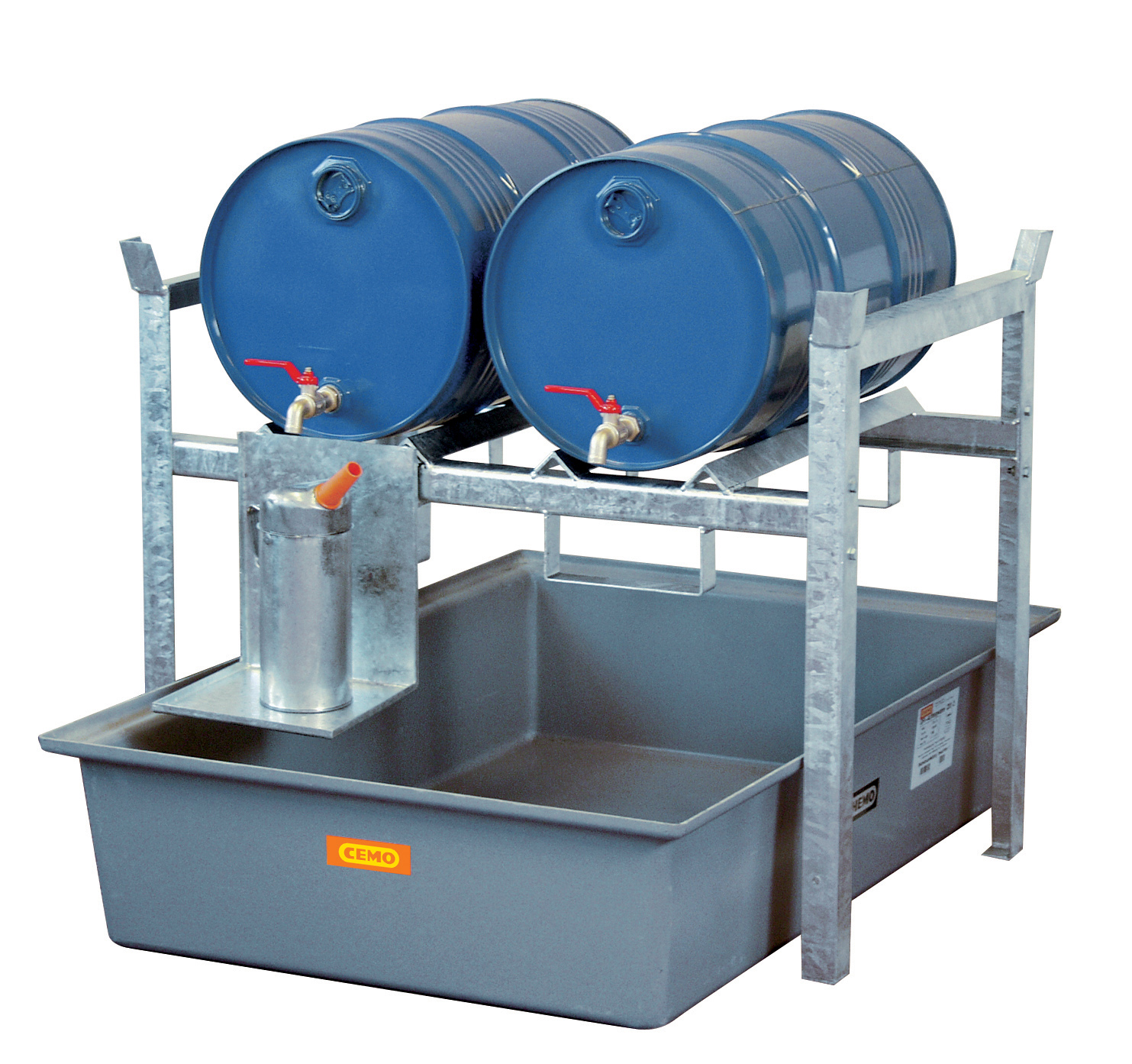 Rayonnage 400 pour 2 fûts de 60 litres ou 1 fût de 220 litres CEMO - 7663F