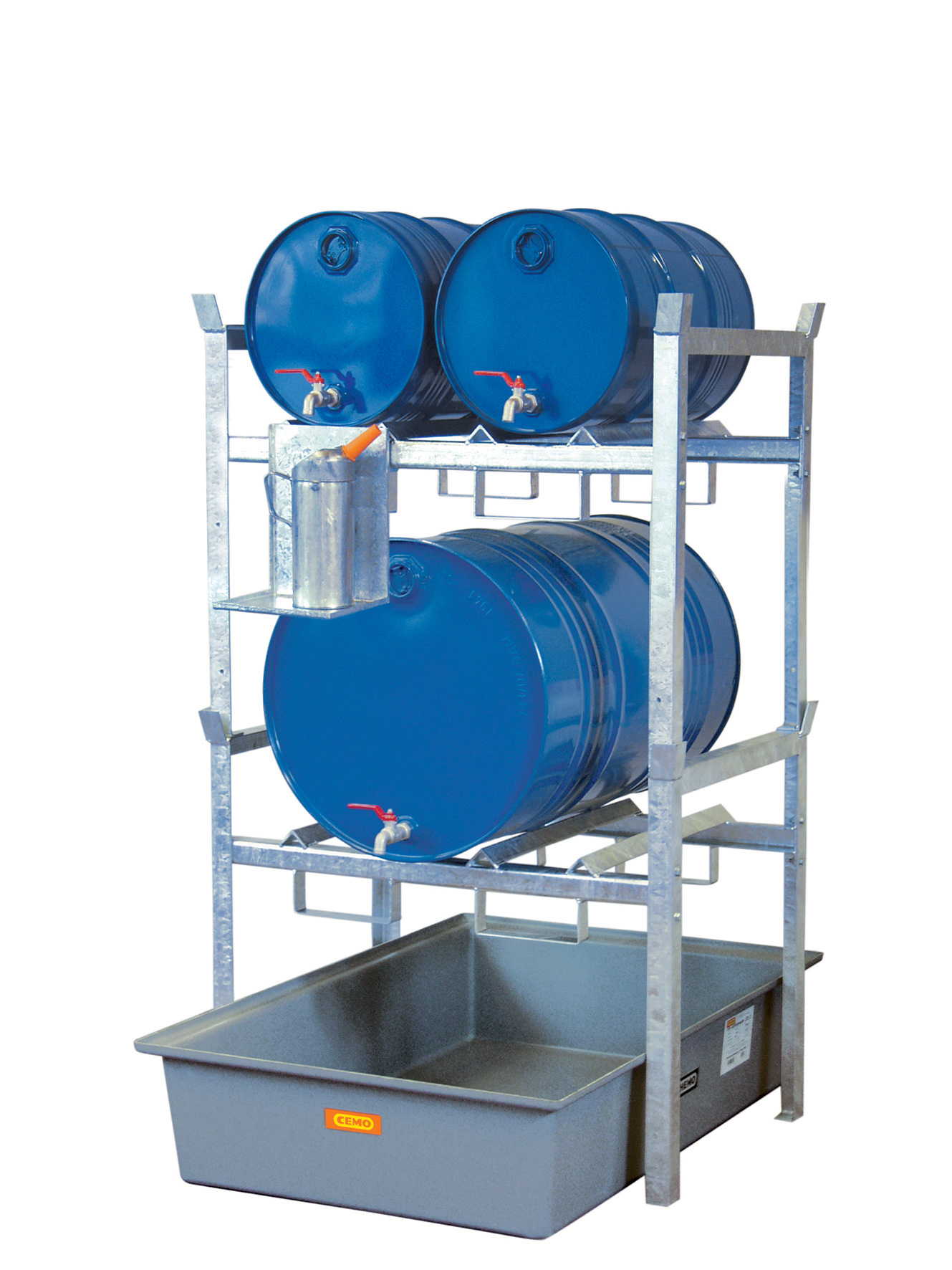 Rayonnage 400 pour 2 fûts de 60 litres ou 1 fût de 220 litres CEMO - 7663F