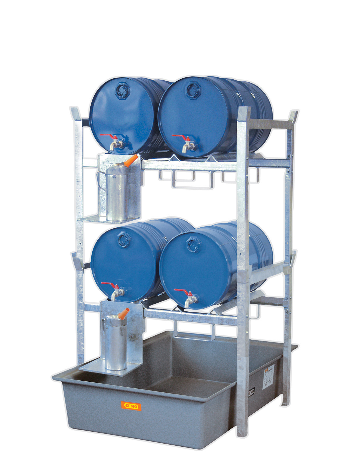 Rayonnage 400 pour 2 fûts de 60 litres ou 1 fût de 220 litres CEMO - 7663F