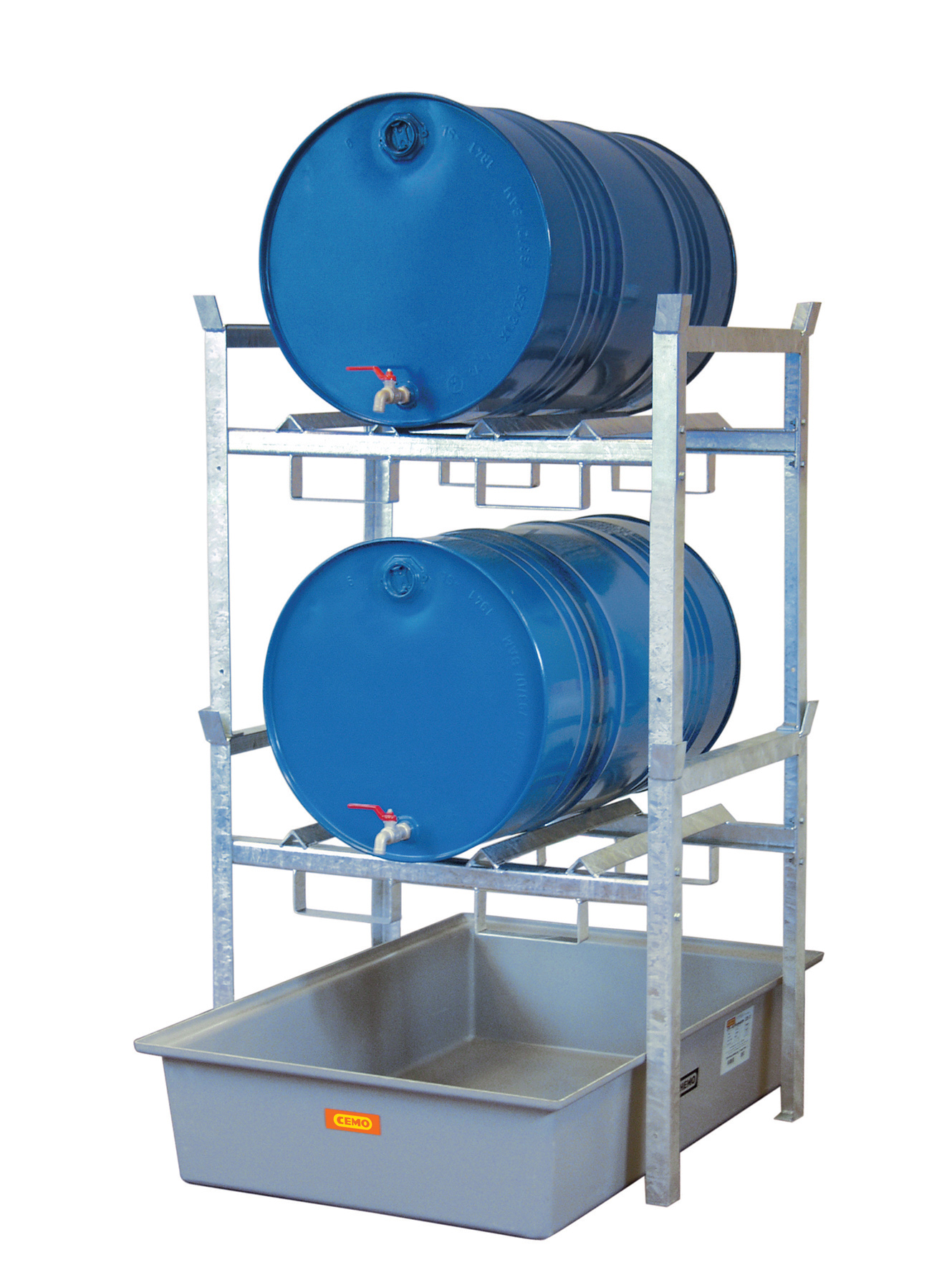 Rayonnage 400 pour 2 fûts de 60 litres ou 1 fût de 220 litres CEMO - 7663F