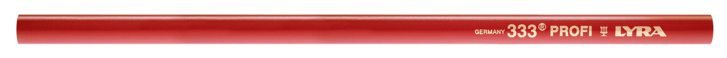 CRAYON DE CHARPENTIER LYRA ROUGE 24 CM EN ÉTUI DE 12 - 4332101