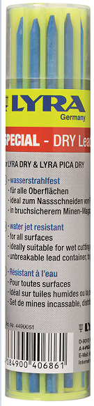 Etui 12 Mines de Rechange bleu LYRA DRY pour marqueurs LYRA-DRY et LYRA PICA DRY - 4490051