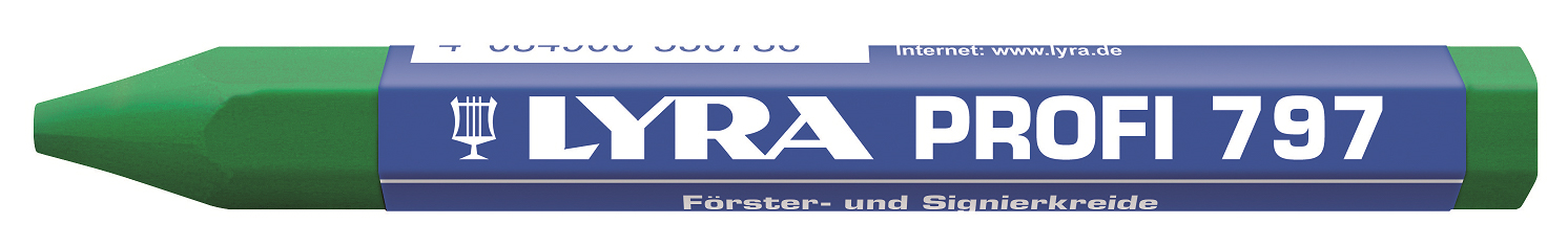 CRAIE DE MARQUAGE LYRA FORESTIÉRE VERTE À L'HUILE EN BOÎTE DE 12 - QUALITÉ PRO 797 - 4870067