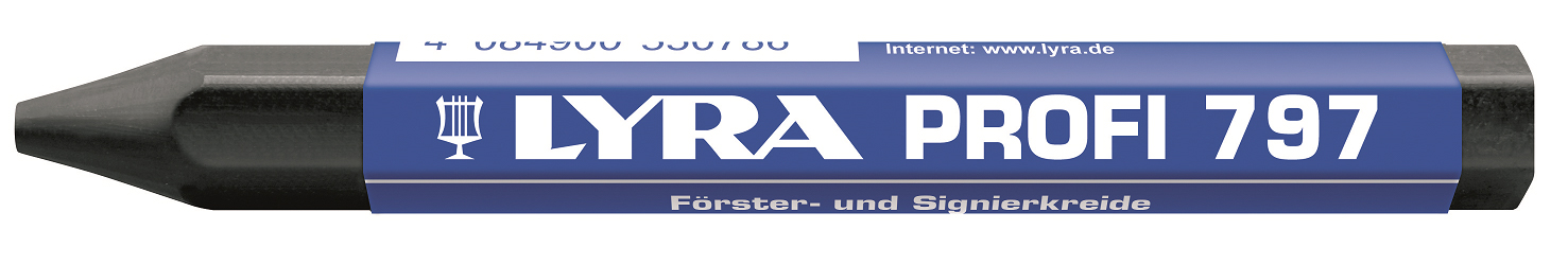 CRAIE DE MARQUAGE LYRA FORESTIÉRE NOIRE À L'HUILE EN BOÎTE DE 12 - QUALITÉ PRO 797 - 4870099