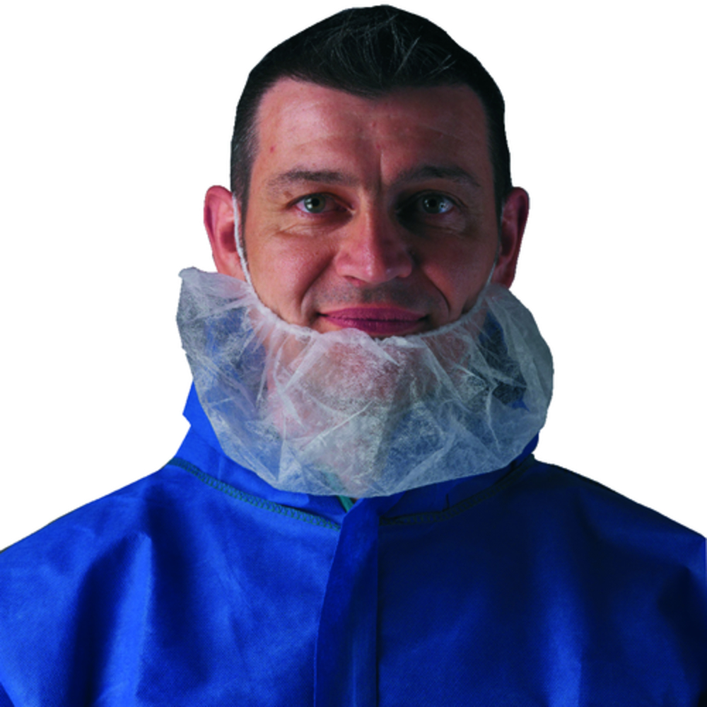 Couvre-barbe BEARD COVER blanc - Lot de 100 - COVERGUARD - 45540