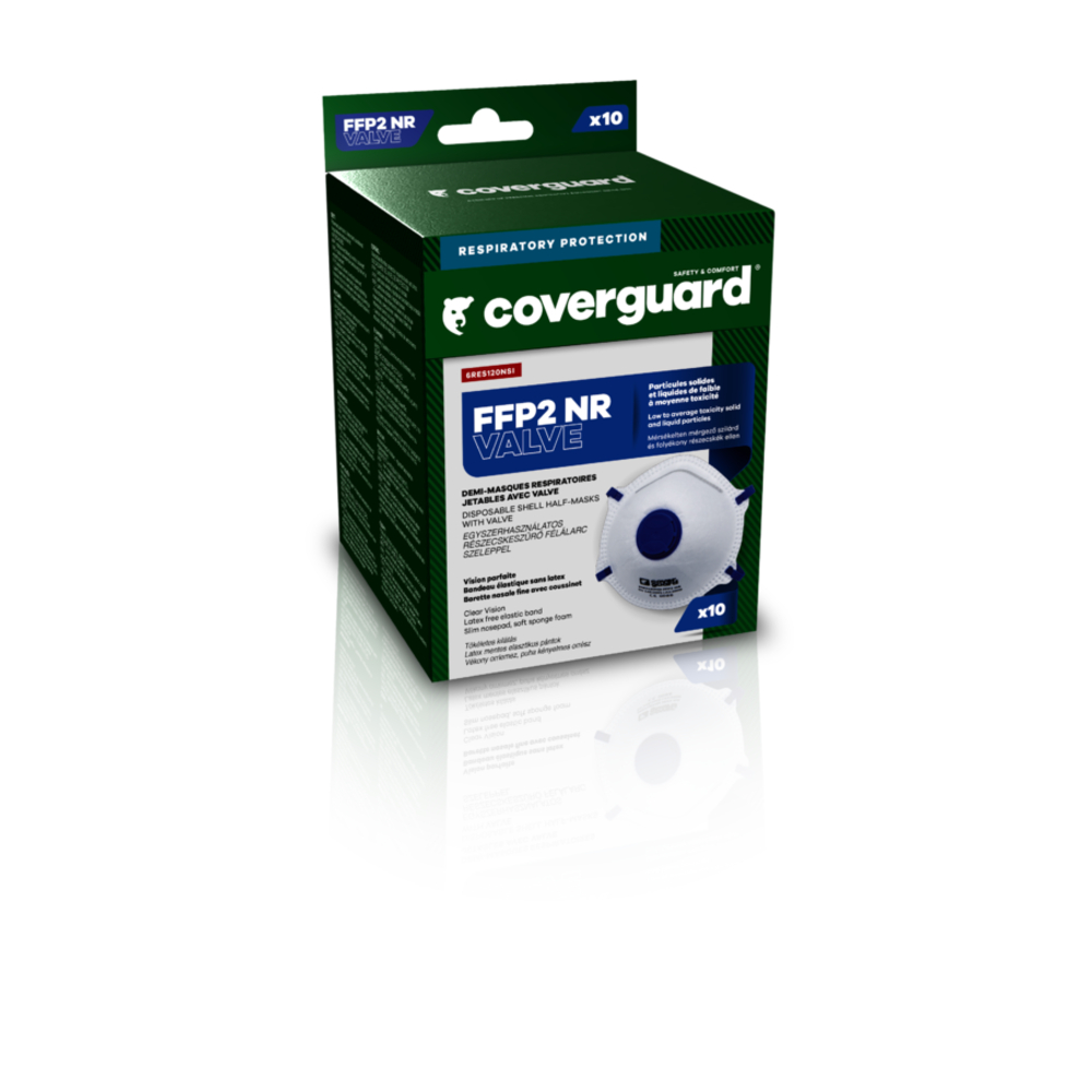 Masque coque FFP2 NR - Boîte de 10 - COVERGUARD - 6RES120NSI