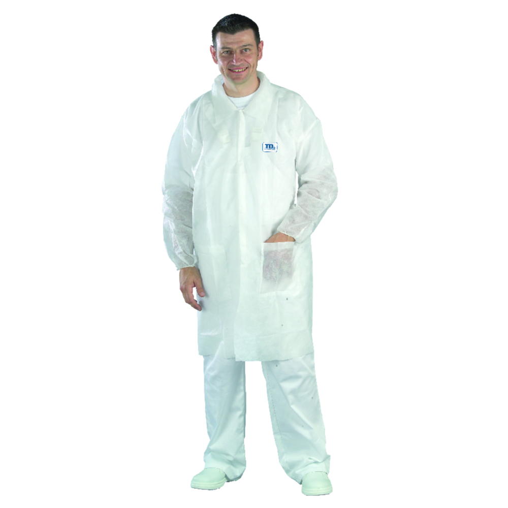 Blouse WHITE SPP COAT blanc - sans poches 4 press - COVERGUARD - MO41105