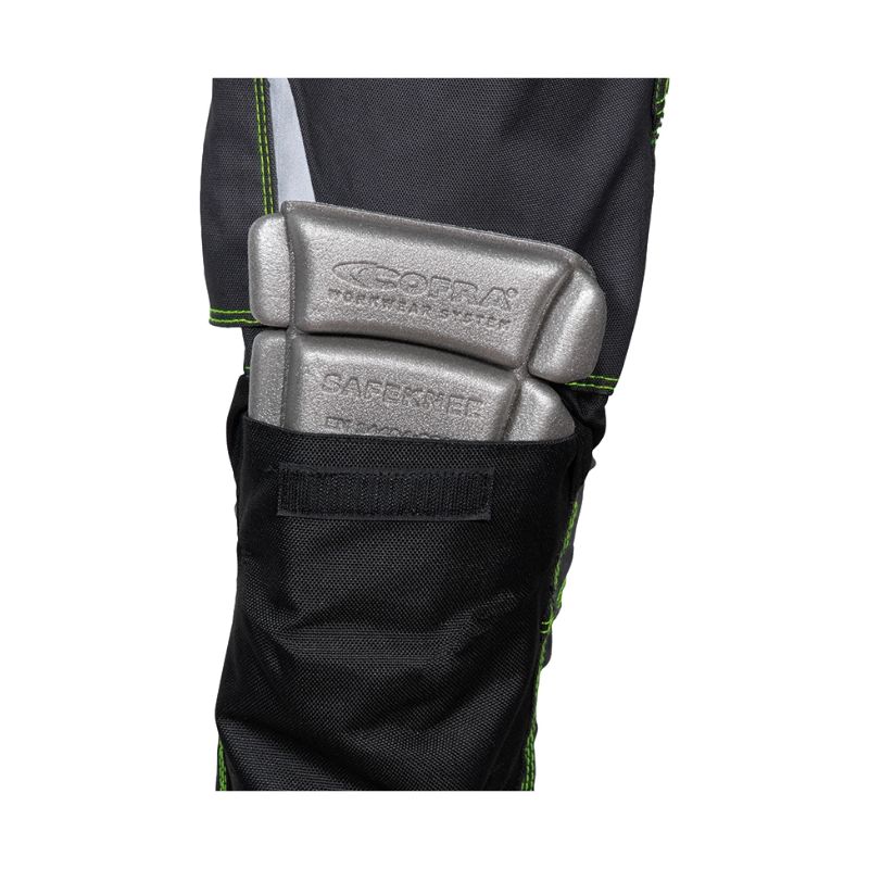 Pantalon Multipoche GONDOMAR antr./noir/vert citron  - Jambes longues - COFRA - V486-0-04