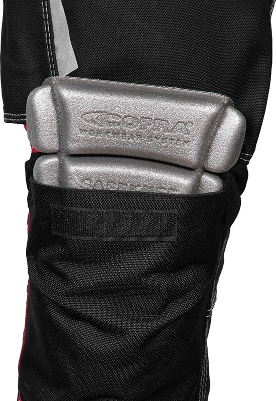 Pantalon Multipoche GONDOMAR noir/rouge - Taille standard - COFRA - V486-0-05