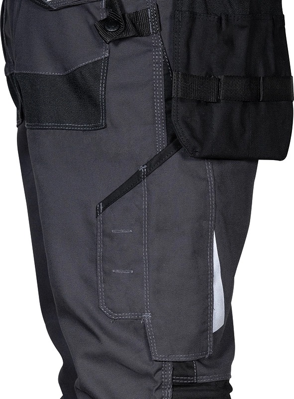 Pantalon Multipoche GONDOMAR anthracite noir - Jambes courtes - COFRA - V486-0-06