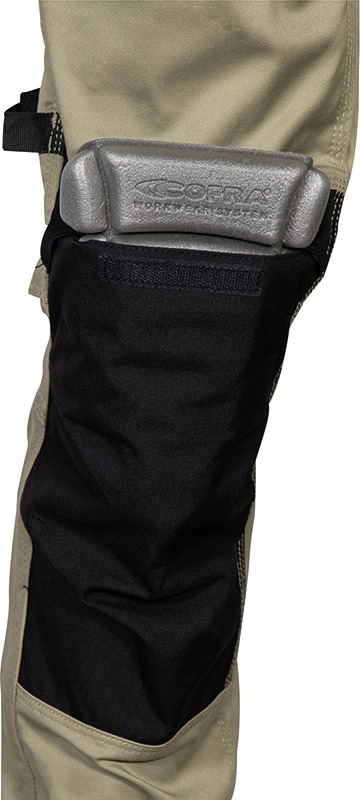 Pantalon Multipoches KUDUS beige/noir - Jambes courtes - COFRA - V568-0-00