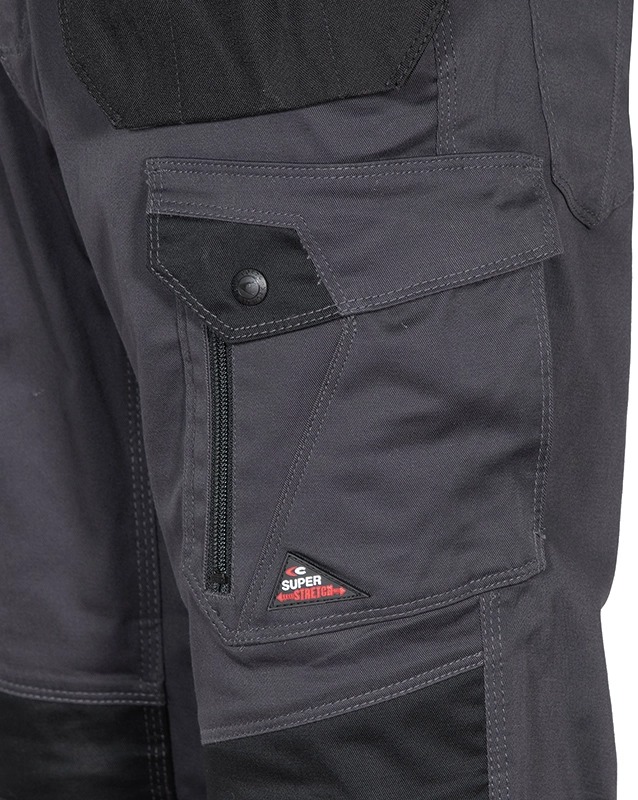 Pantalon Multipoches KUDUS gris/noir - Taille standard - COFRA - V568-0-01