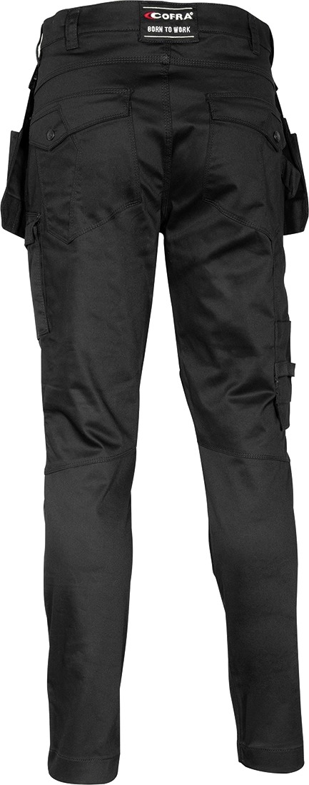 Pantalon Multipoches KUDUS noir/noir - Jambes longues - COFRA - V568-0-05
