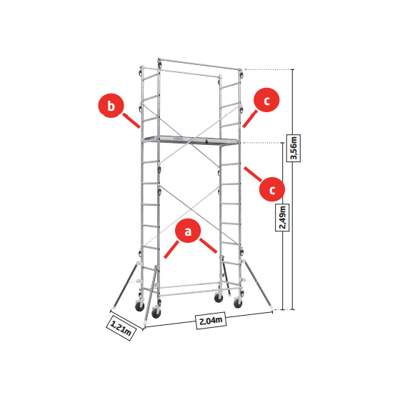 Échelle 6 barreaux QUAD UP évolution Centaure - 257403