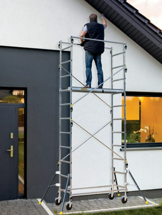 ECHAFAUDAGE ROULANT ALUMINIUM CENTAURE QUAD'UP EVOLUTION HAUTEUR DE TRAVAIL 4m70 347703