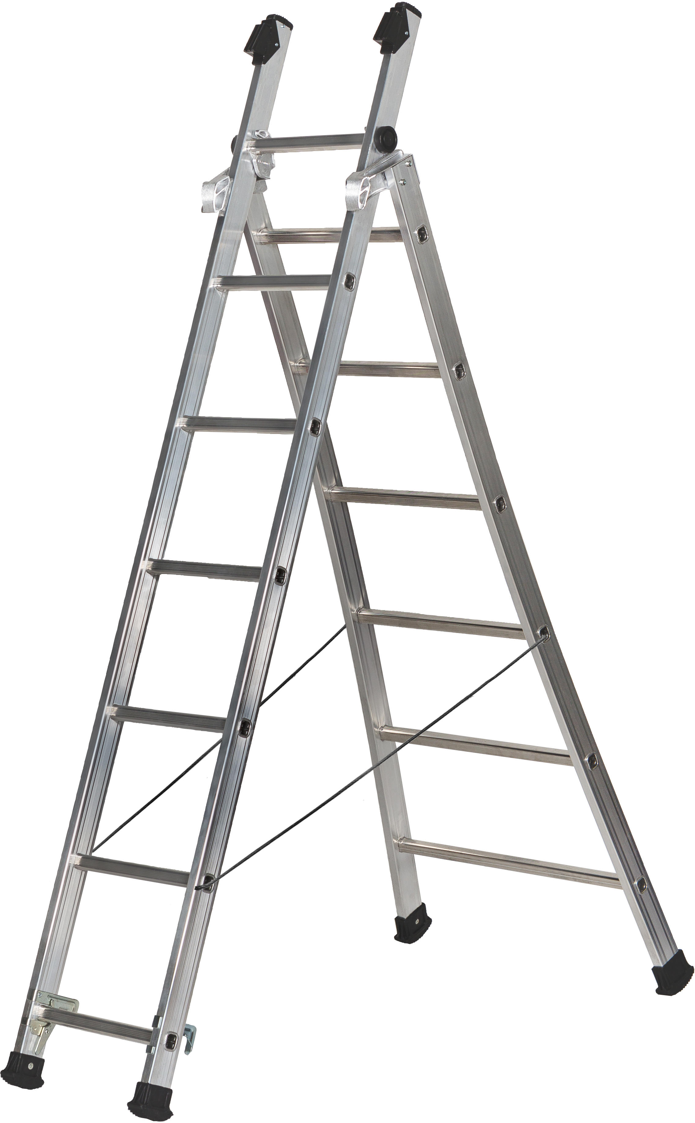 Échelle transformable à base évasée 2 plans PRT2 3m05 - DUARIB - 363210