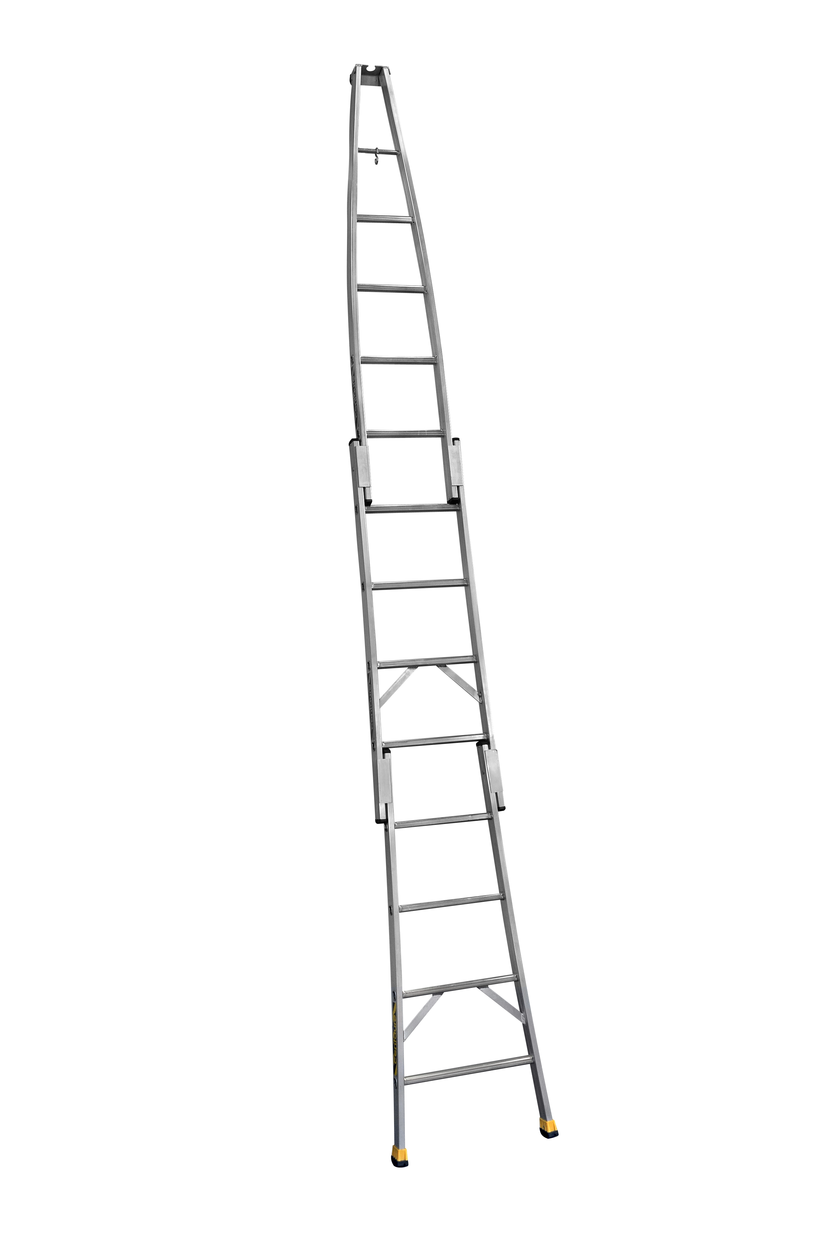 Échelle pointe spéciale vitre en aluminium 2m65 - DUARIB - 615101