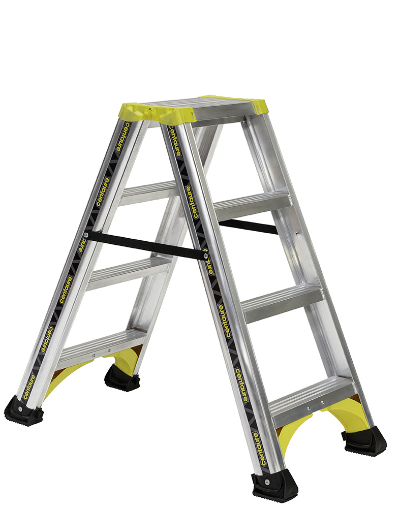 Marchepied ALPHA aluminium double accès 2x4 marches CENTAURE - 651604