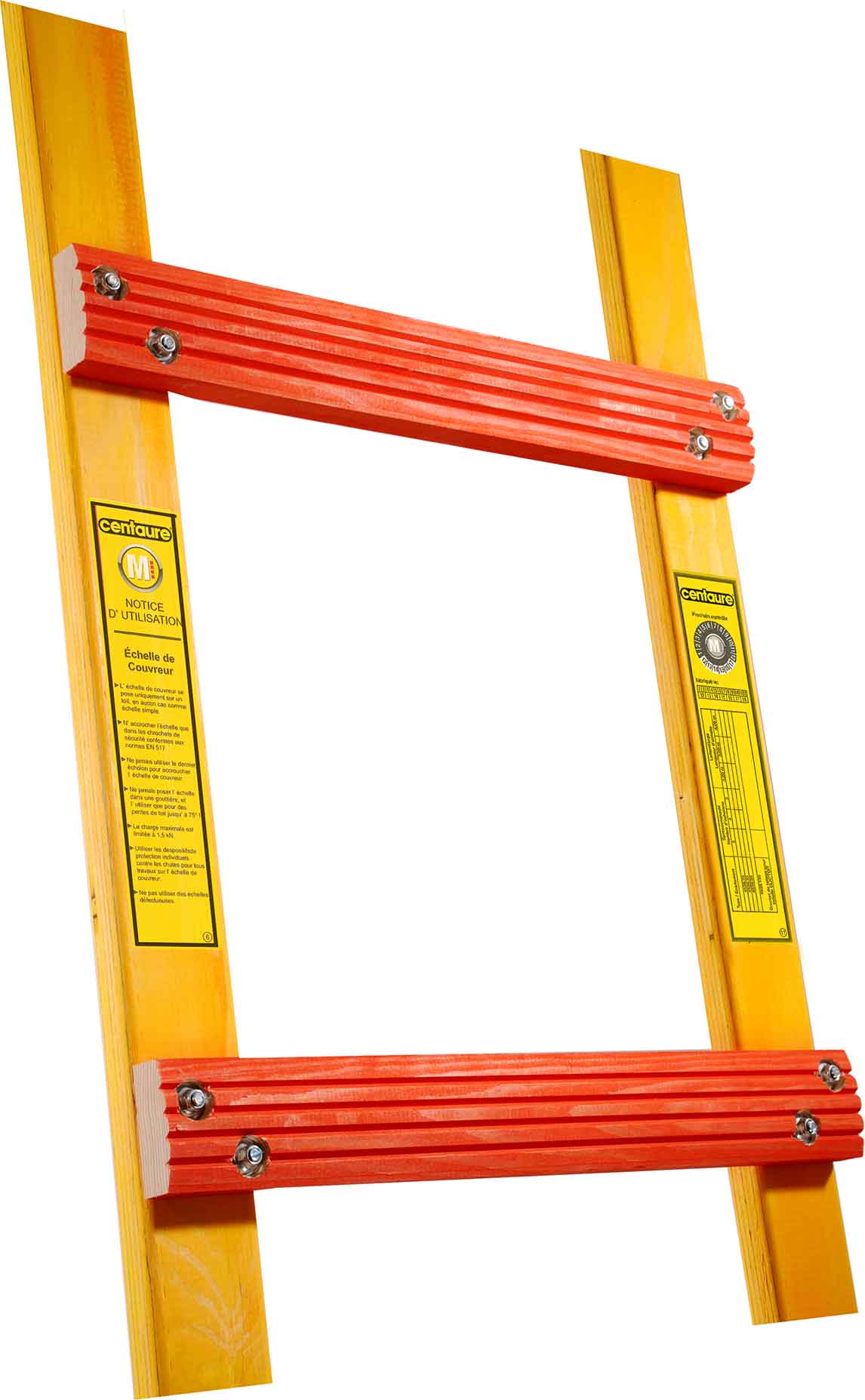 Echelle de toit bois CENTAURE professionnelle Ecartement 25 cm Nombre déchelon 11 - 480111