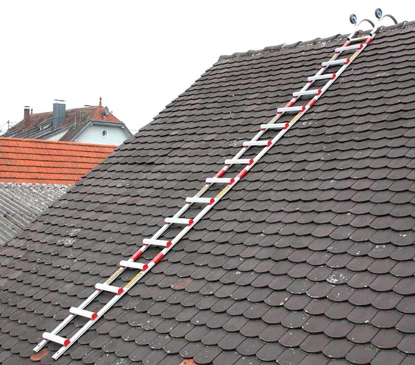 Echelle de toit professionnelle aluminium CENTAURE 5 éléments de 1,25 m - 485025